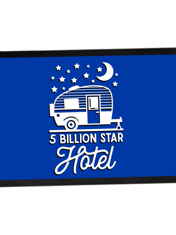 Fussmatte mit Spruch – 5 Billion Star Hotel
