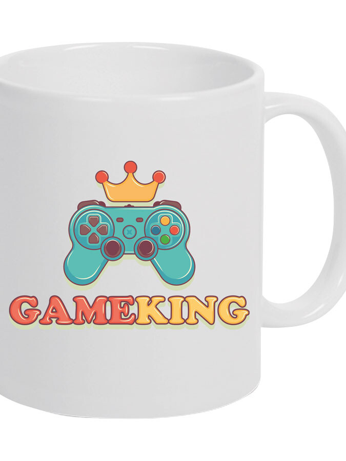 Keramiktasse mit Spruch – Game King