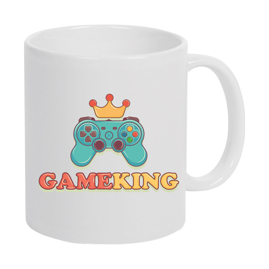 Keramiktasse mit Spruch – Game King