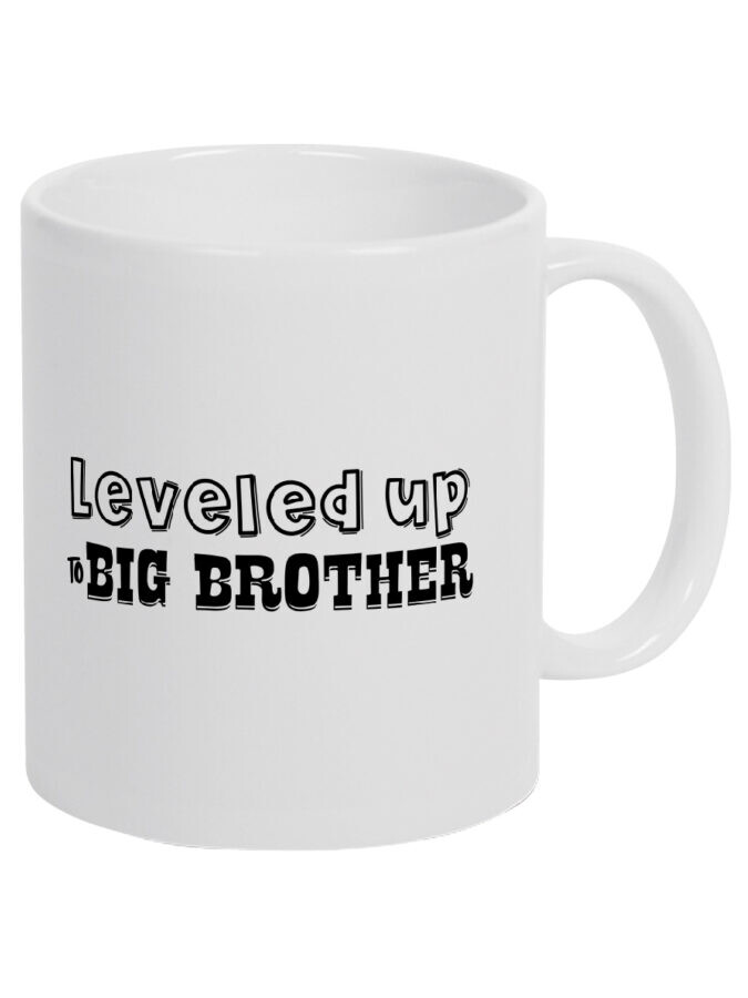 Keramiktasse - Leveled up to big Brother