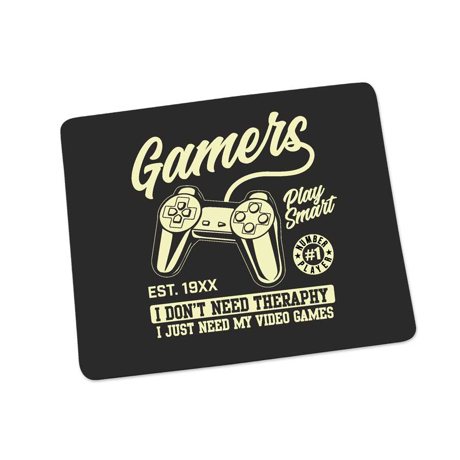 Mousepad mit Spruch - Gamers Play Smart