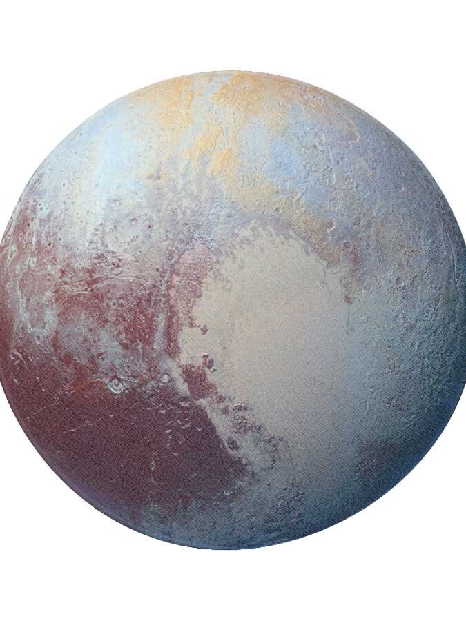 Deko Teppich Rund 75 cm Oekotex Standard 100 - Pluto