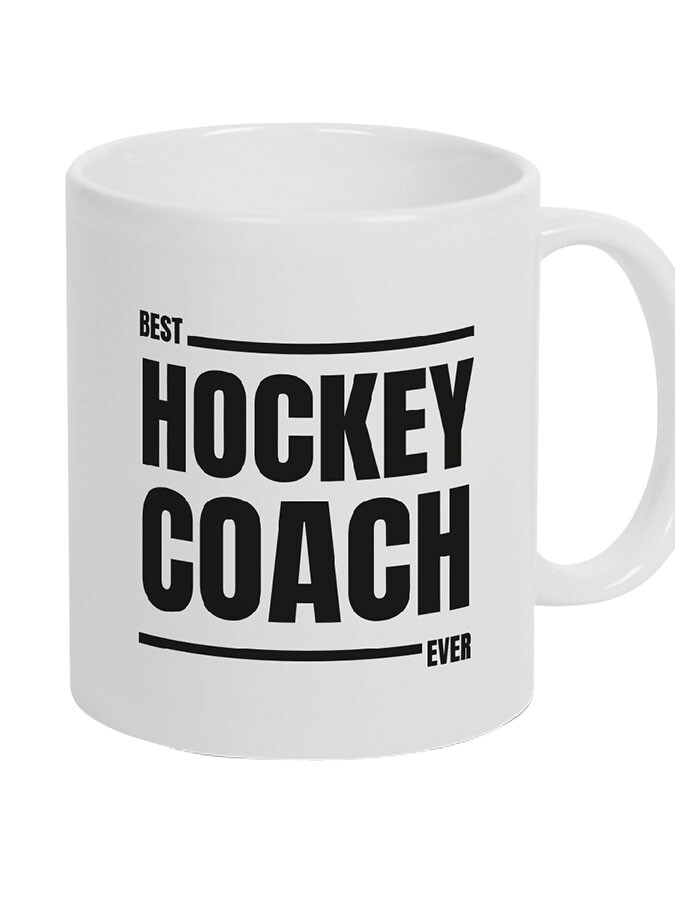 Keramiktasse personalisierbar mit Namen - Bester Hockey Coach