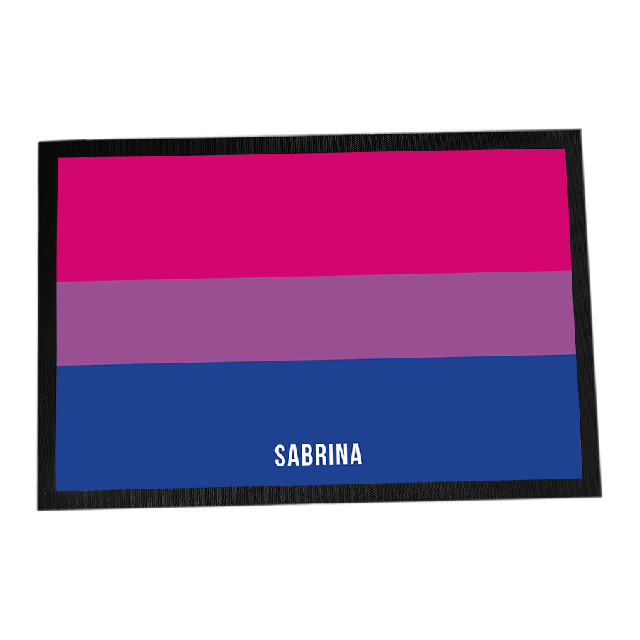 Fußmatte personalisierbar mit Namen - Bisexual