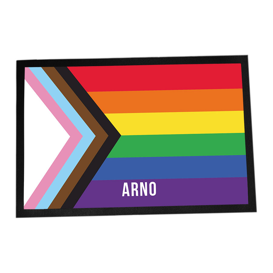 Fußmatte personalisierbar mit Namen - LGBTQ+ Progress