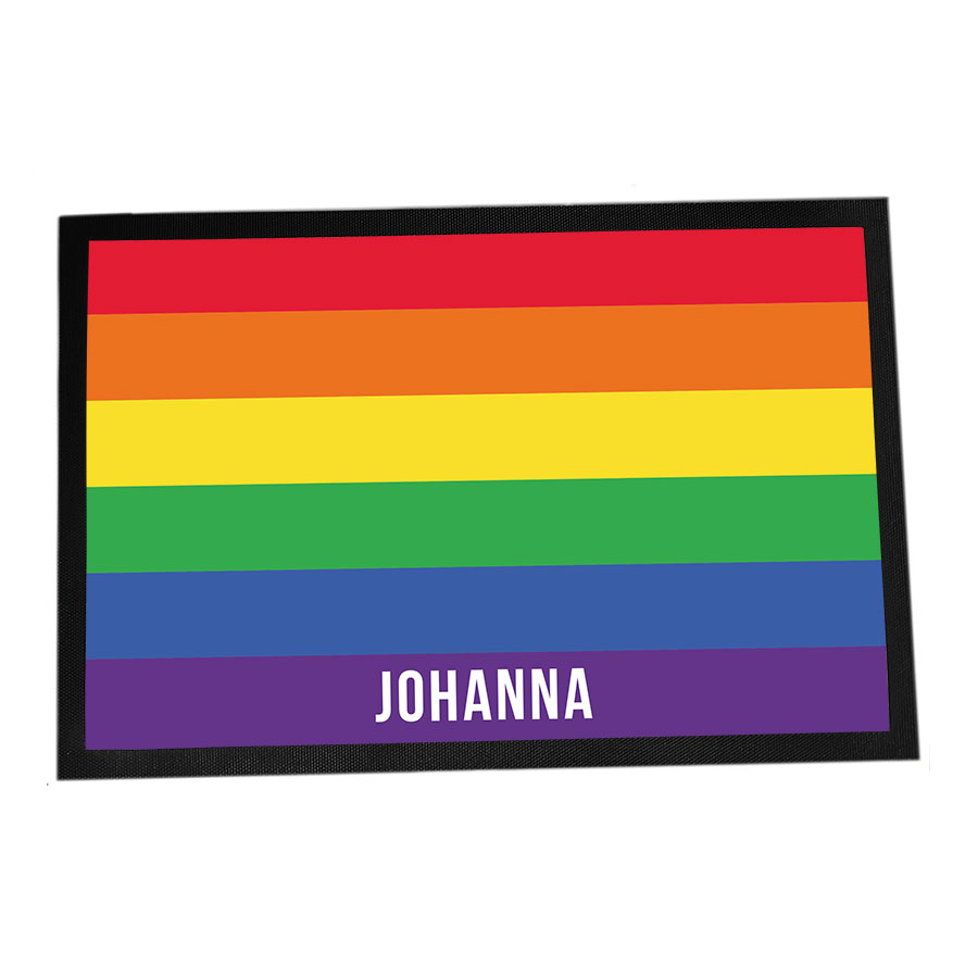 Fußmatte personalisierbar mit Namen - LGBTQ+