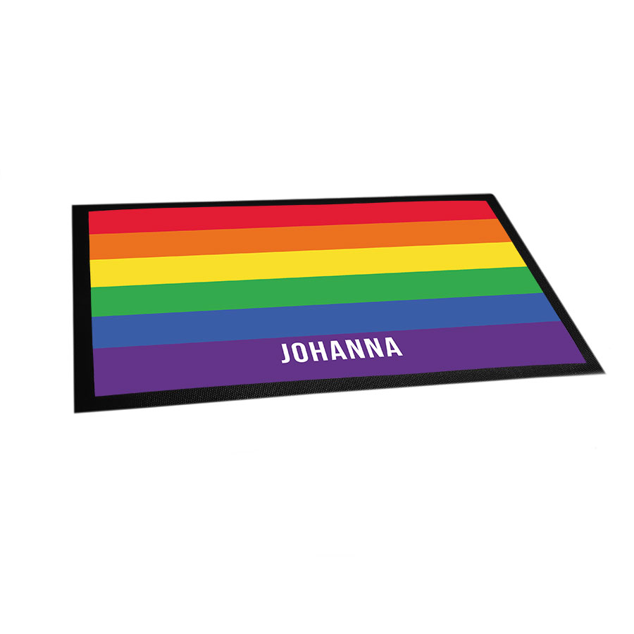 Fußmatte personalisierbar mit Namen - LGBTQ+