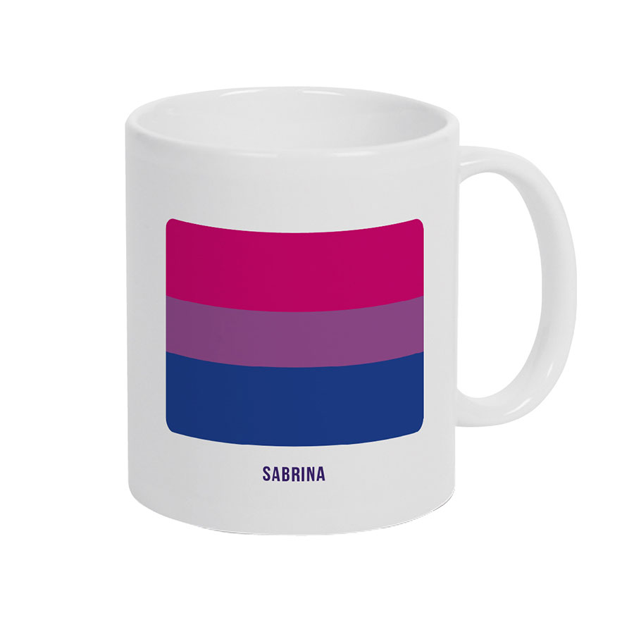 Keramiktasse personalisierbar mit Namen – Bisexual
