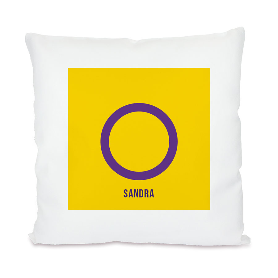 Kissen personalisierbar mit Namen – Intersex