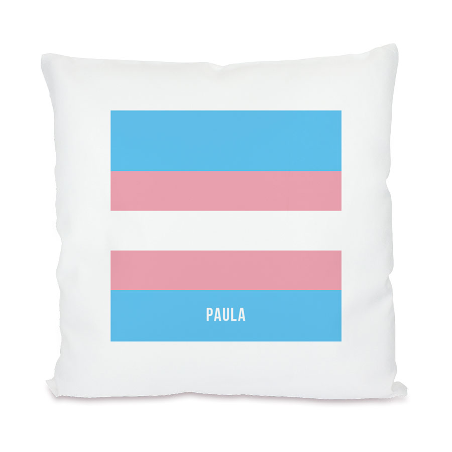Kissen personalisierbar mit Namen – Trans